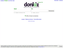 Tablet Screenshot of emploi.donkiz.ch