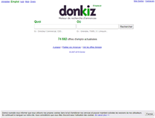 Tablet Screenshot of emploi.donkiz.fr