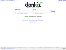 Tablet Screenshot of lavoro.donkiz.it