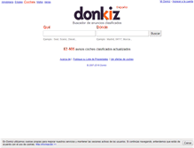 Tablet Screenshot of coches.donkiz.es